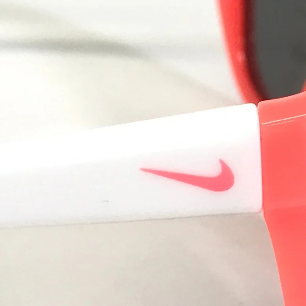 Nike Youth Sunglasses TROPHI EV0820 609 White Neon Orange with Mirrored Lenses